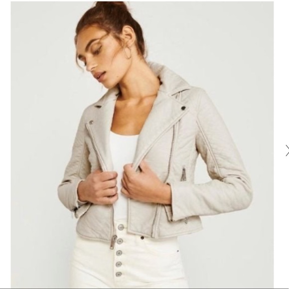 Abercrombie & Fitch faux leather jacket - Picture 2 of 2
